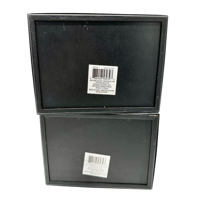 Set Of 2 Studio Decor Burlap Shadow Boxes 5" X 7" Heritage Home Wall Display