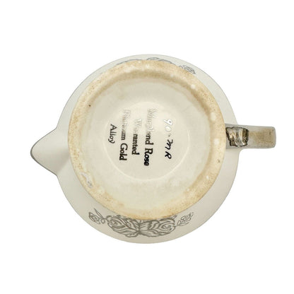Maryland Rose Warranted China Creamer Cream Platinum Gold Alloy Trim