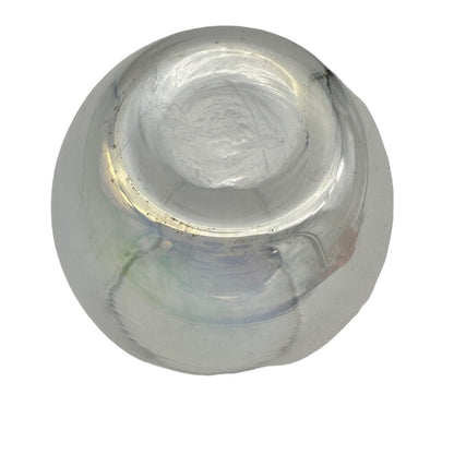 Wine Glass Stemless Clear Glass 16oz Capacity Slightly Iridescent