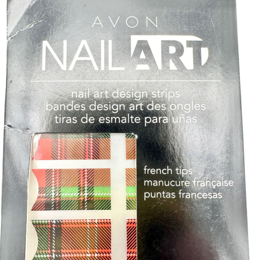 Avon Nail Art Design Strips Totally Tartan Unopened Package Holidays