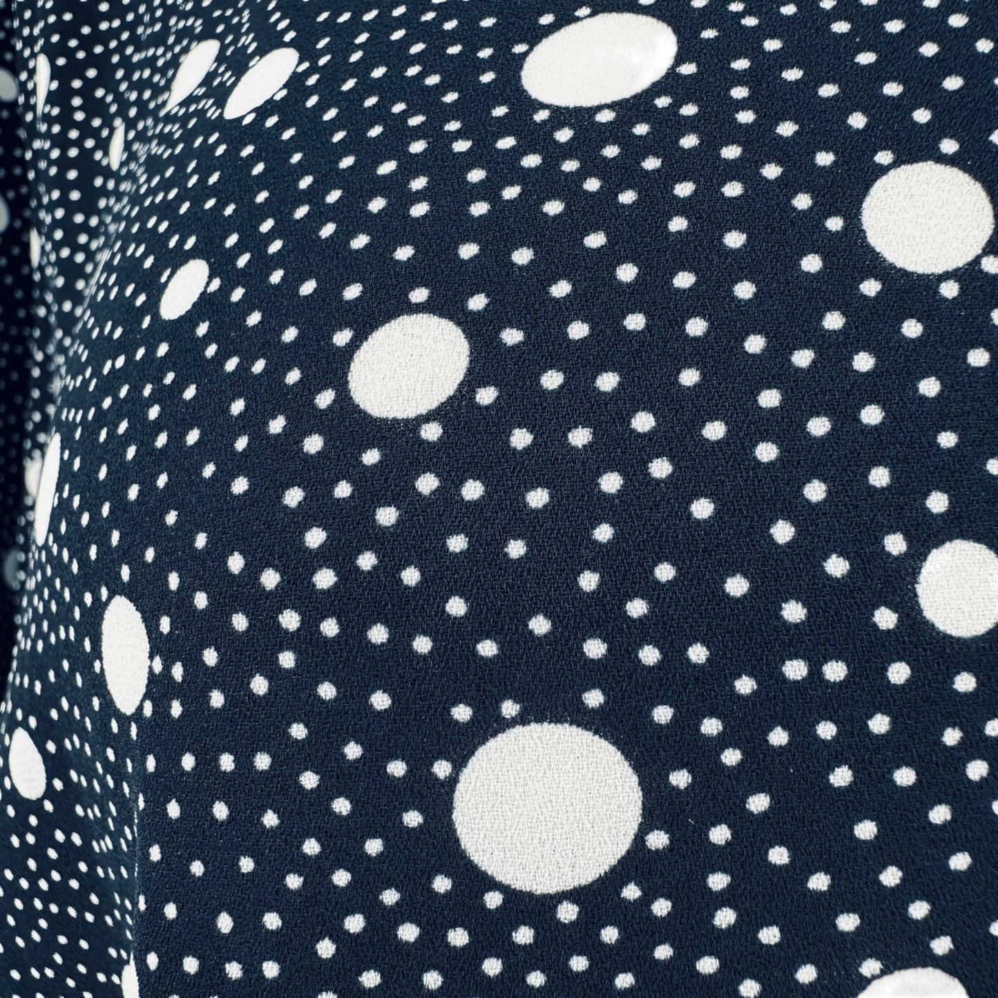 Talbots Plus Top Womens 2X Black White Polka Dot 3/4 Tie Sleeves EUC