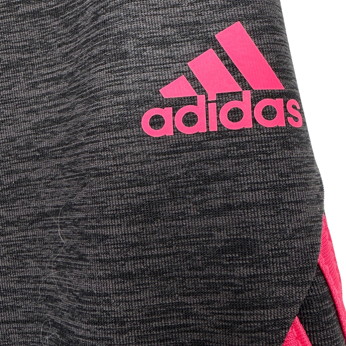 ADIDAS Climalite Leggings Youth L (14) Steel Pink Stripes