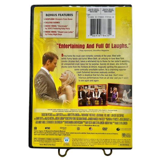 When in Rome (DVD, 2010) Romantic Comedy Josh Duhamel Kristen Bell