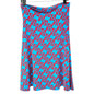 LuLaRoe Azure Skirt Womens M Blue and Red Geometric Print Fun Sassy Comfortable