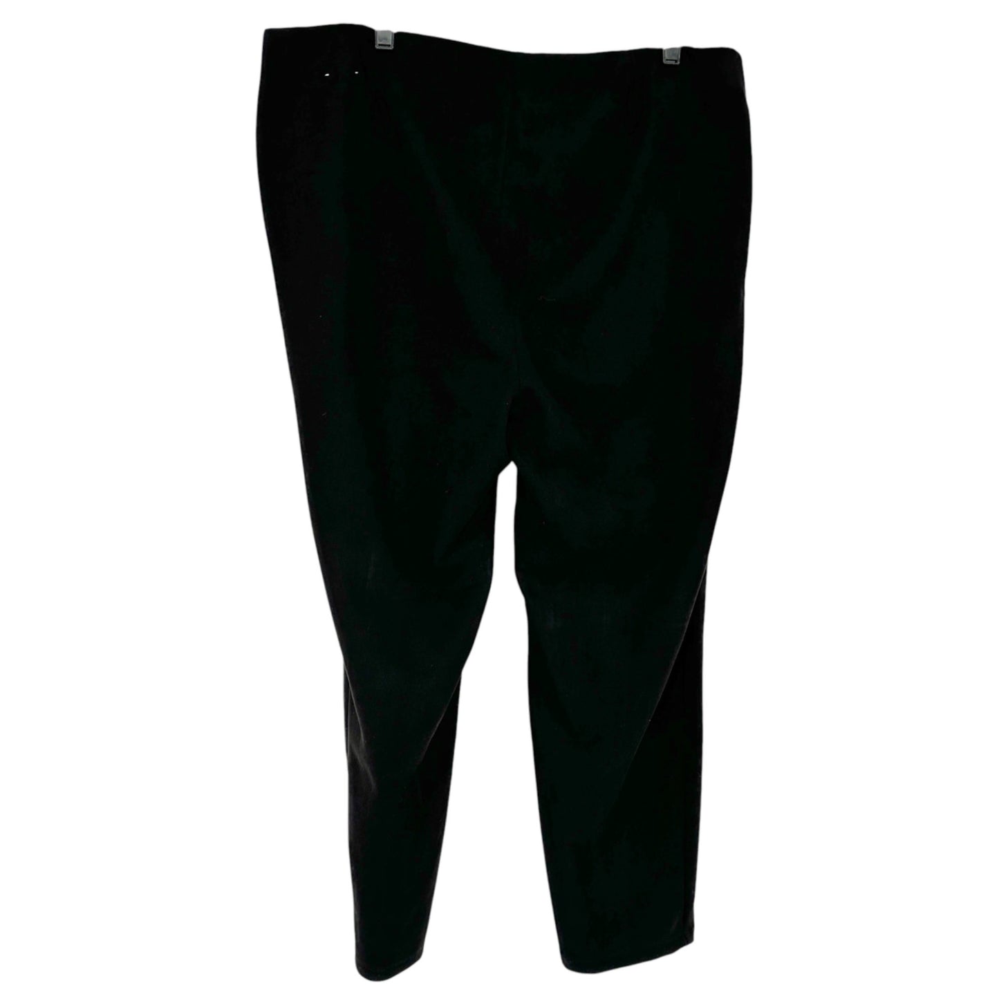 Retrology Pull On Pants Womens 2X Black With Panel Detail Stretchy Fit Comfy