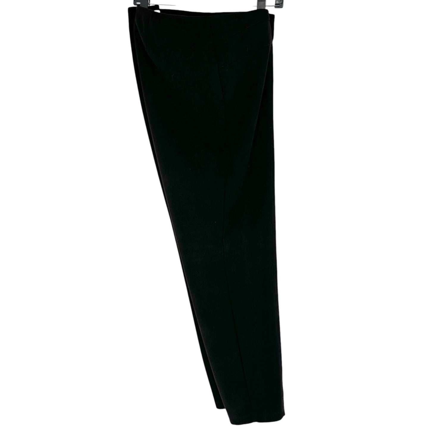 Retrology Pull On Pants Womens 2X Black With Panel Detail Stretchy Fit Comfy