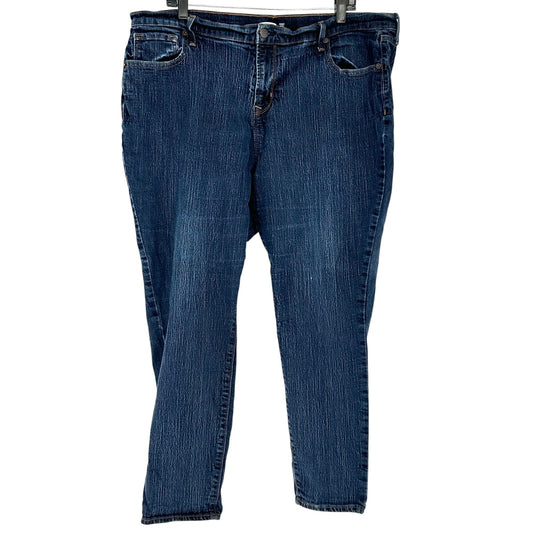Old Navy Curvy Skinny Jeans Womens Size 18 Short Dark Wash Stretch Denim Comfort