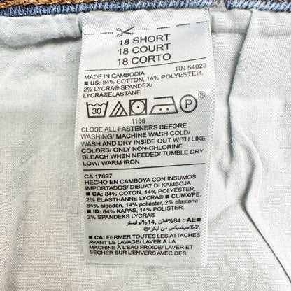 Old Navy Curvy Skinny Jeans Womens Size 18 Short Dark Wash Stretch Denim Comfort