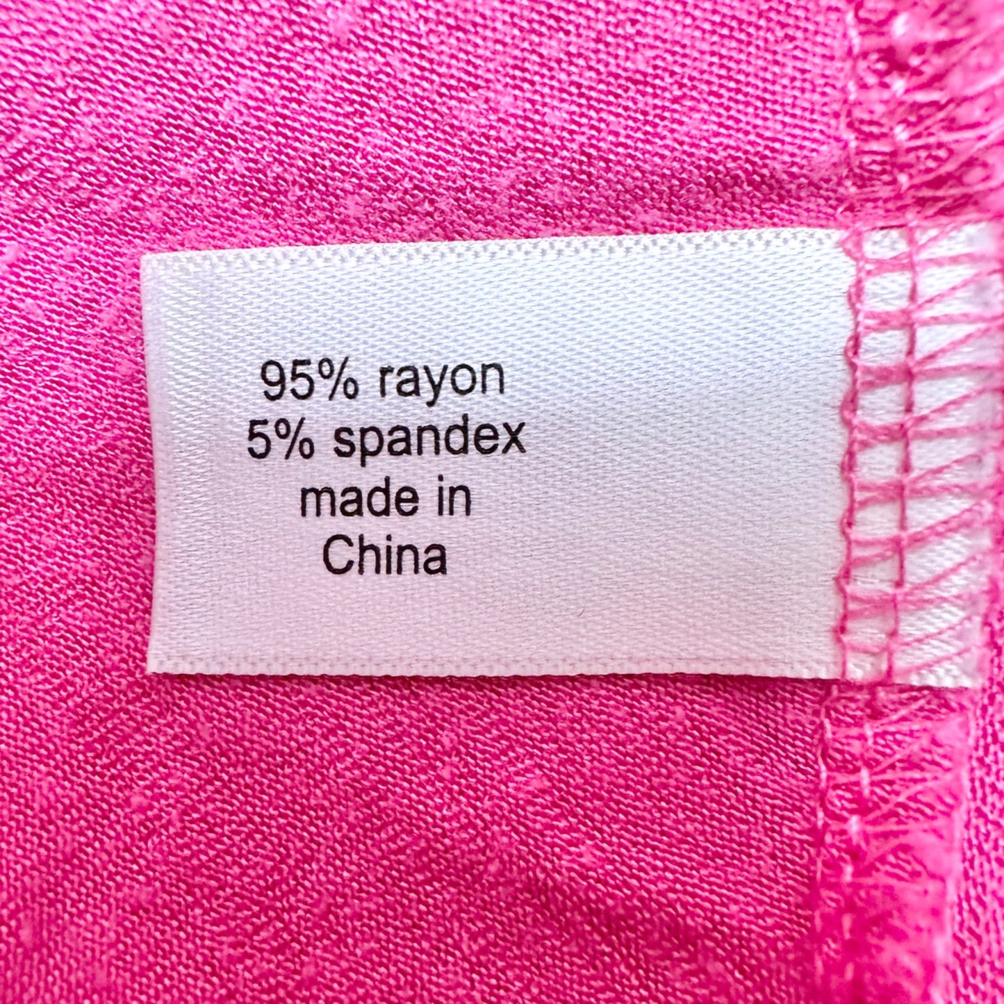 Lane Bryant Tunic Top Womens 18/20 Pink V-neck with Ruched Sleeves Rayon Blend