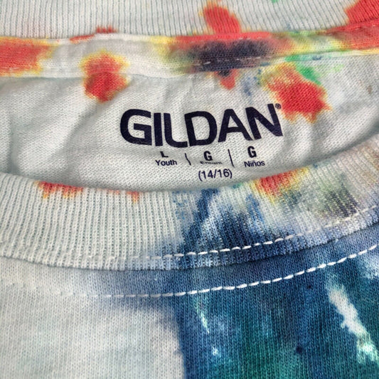 Gildan Tie-Dye Short Sleeve Tee Youth Large (14/16) New Subtle Splatter