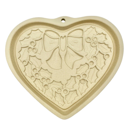 Pampered Chef Stoneware Mold 5 inch Winter Wreath NIB