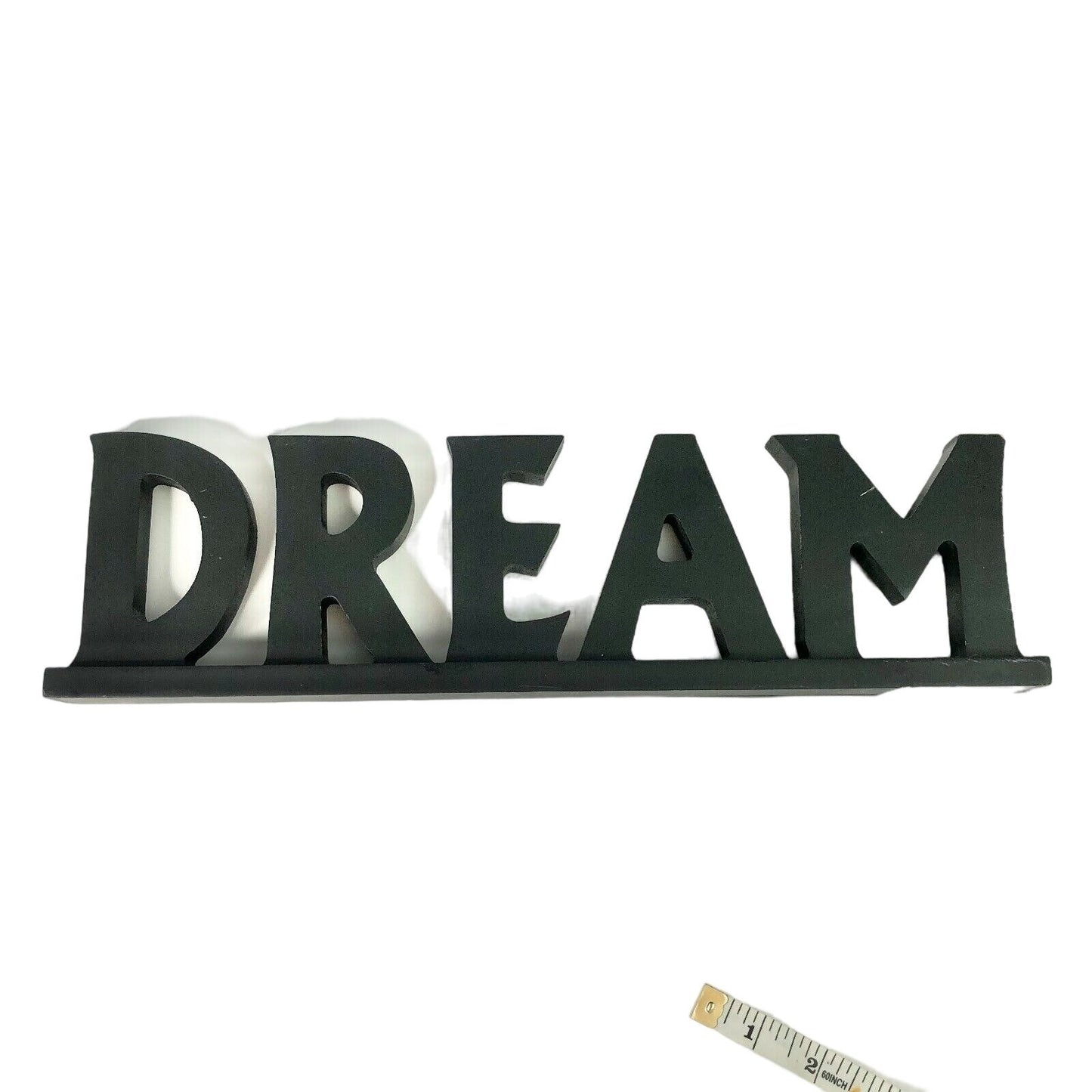 Home Decor Bundle Solid Black Picture Frame and DREAM Shelf Sitter Sign