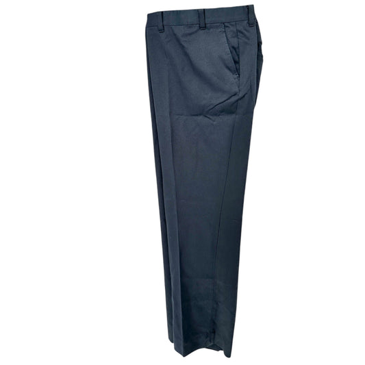 Harbor Bay Mens Dress Pants 56/30 Navy Blue Polyester Classic Fit Flat Front