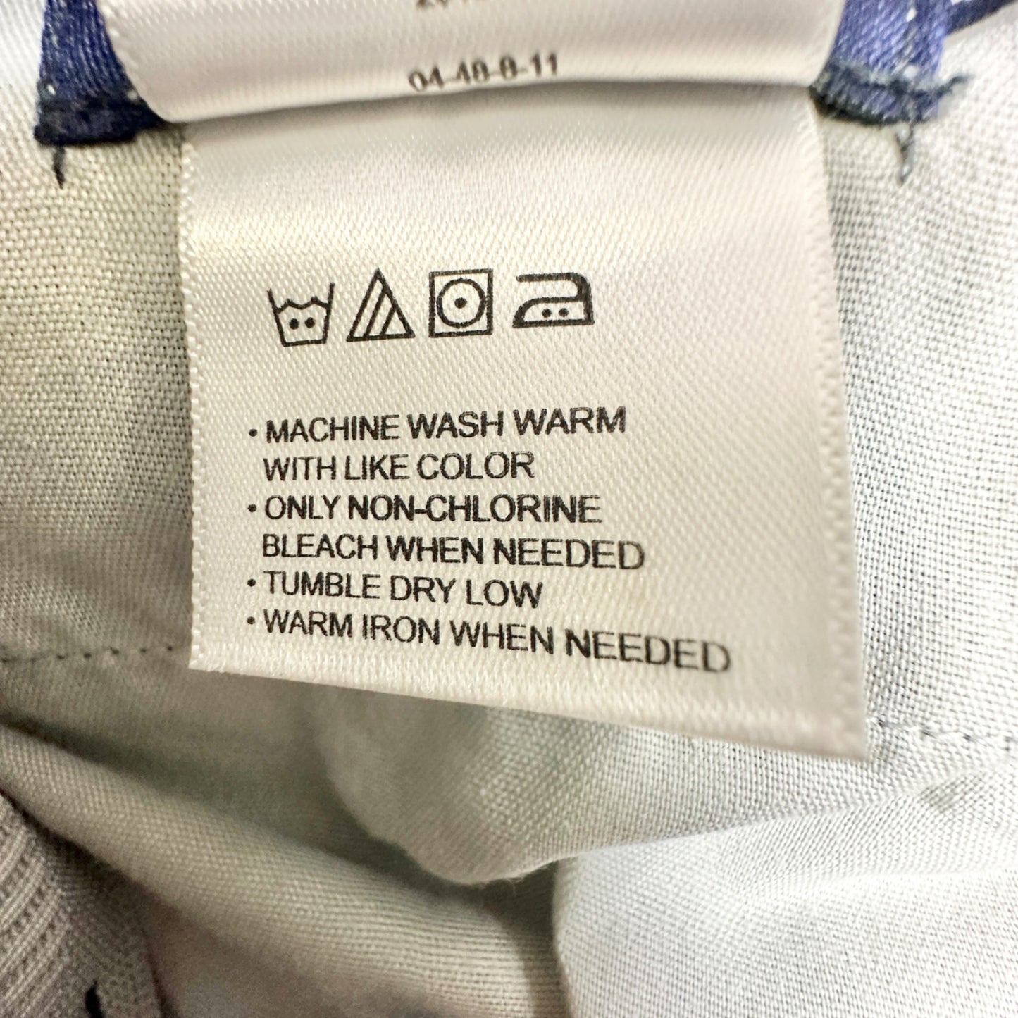 Harbor Bay Mens Dress Pants 56/30 Navy Blue Polyester Classic Fit Flat Front