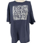 Back and Body Hurts Graphic Tee 2XL Blue Cotton Blend Delta Pro Weight Unisex