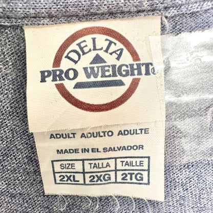 Back and Body Hurts Graphic Tee 2XL Blue Cotton Blend Delta Pro Weight Unisex