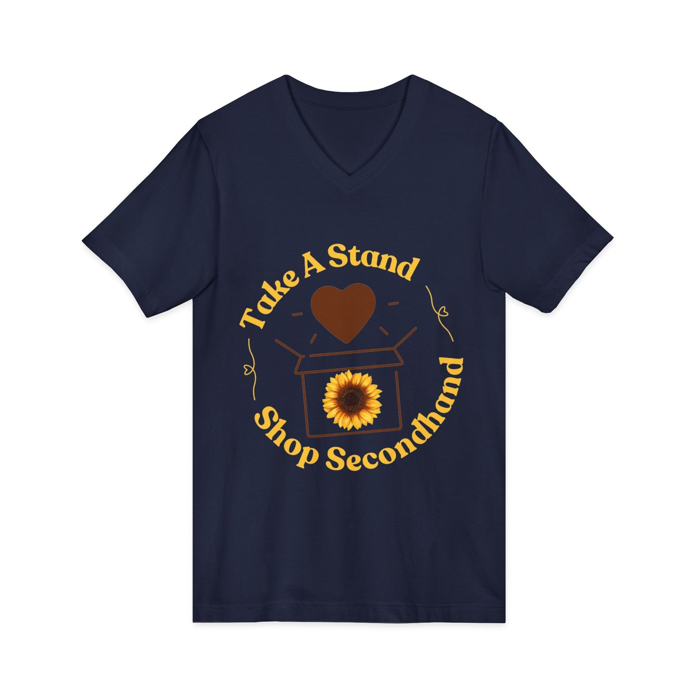 Unisex V-Neck Tee - Take A Stand Shop Secondhand