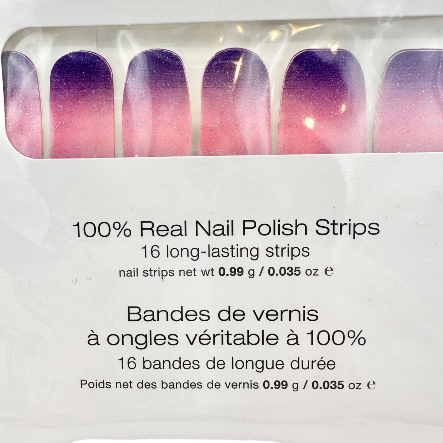 Color Street TIL THE GLITTER END Real Nail Polish Strips 16 Count Made In USA