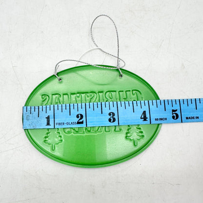 Farm Fresh Christmas Trees 10¢ Ornament Green Metal 4.5"