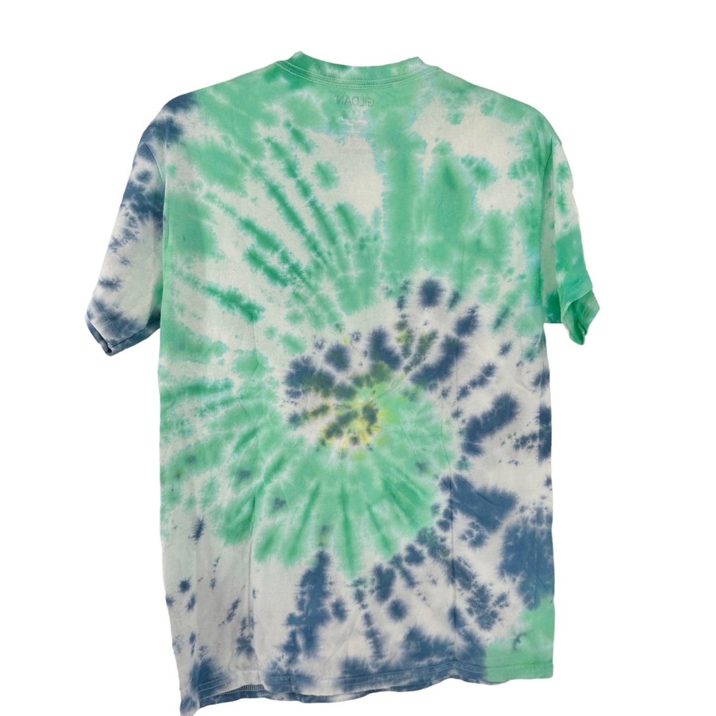 Gildan Tie-Dye T-Shirt Medium Crew Neck Short Sleeve Tagless Cotton Hand-Dyed