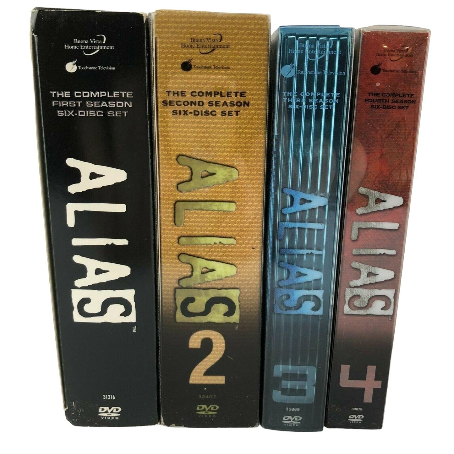 Alias Complete Series 1-4 Set Seasons 1 2 3 4 DVD Lot Garner Adventure EUC