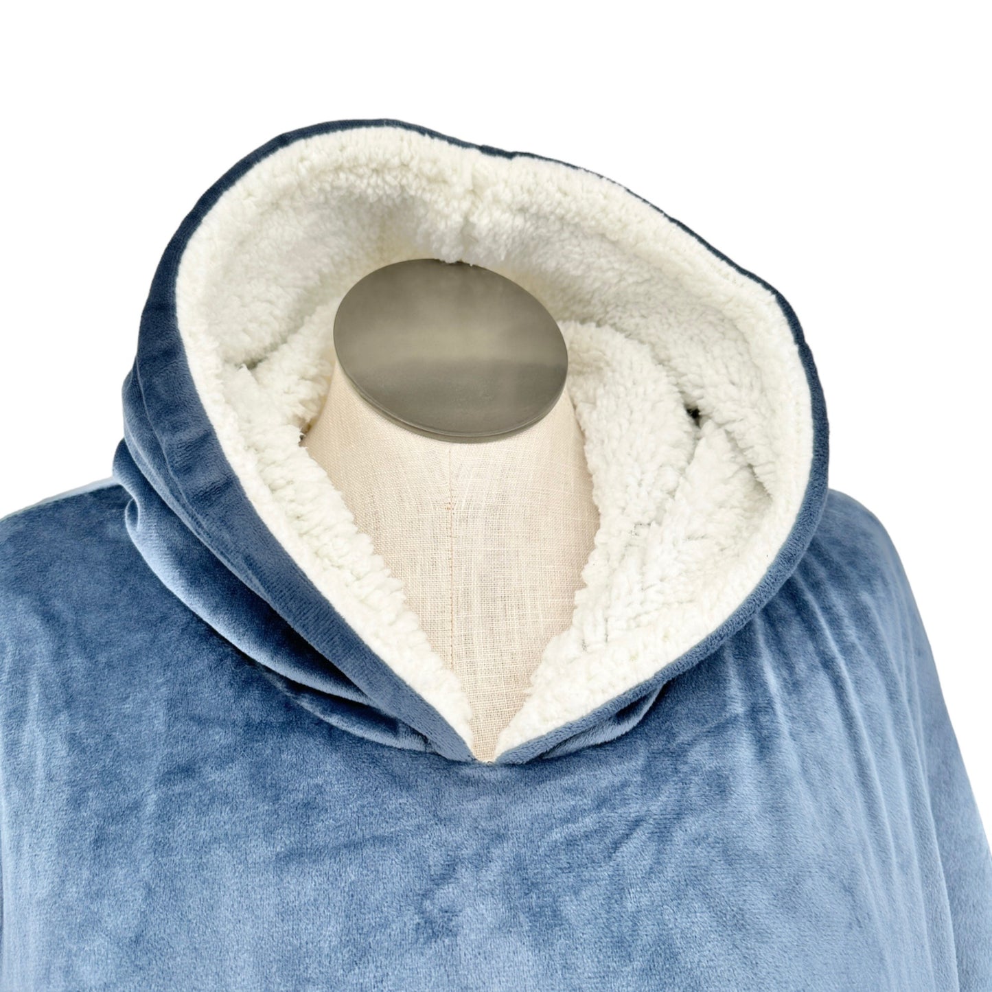 The Comfy Original The Blanket You Wear Blue Fleece Lined