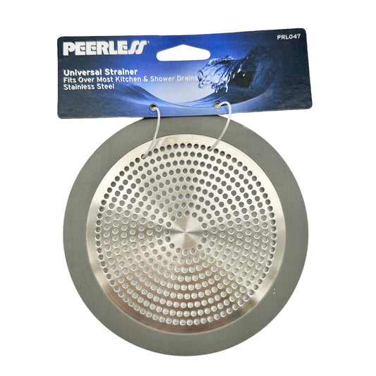 Peerless Universal Strainer Stainless Steel Fits Most Kitchen+Shower Drains NWT