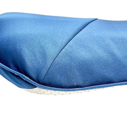 Back2 Lumbar Support Pillow Back Pain Relief Ergonomic Memory Foam Blue Gray