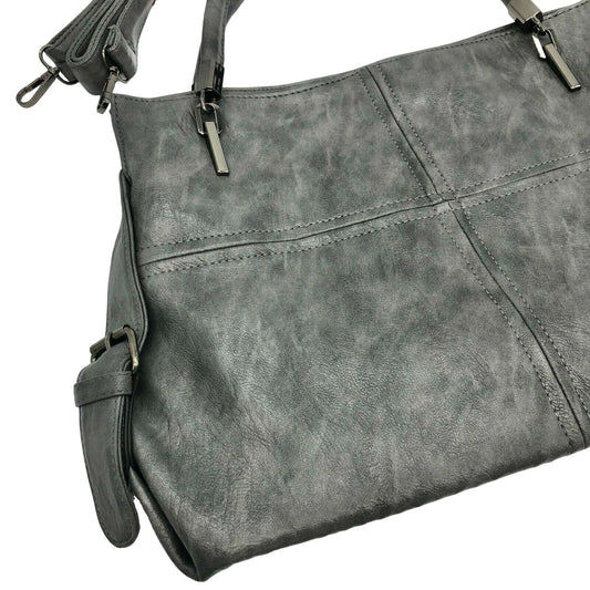 All Fancy Gray Tote Bag W Optional Strap Several Pockets Inside and Out