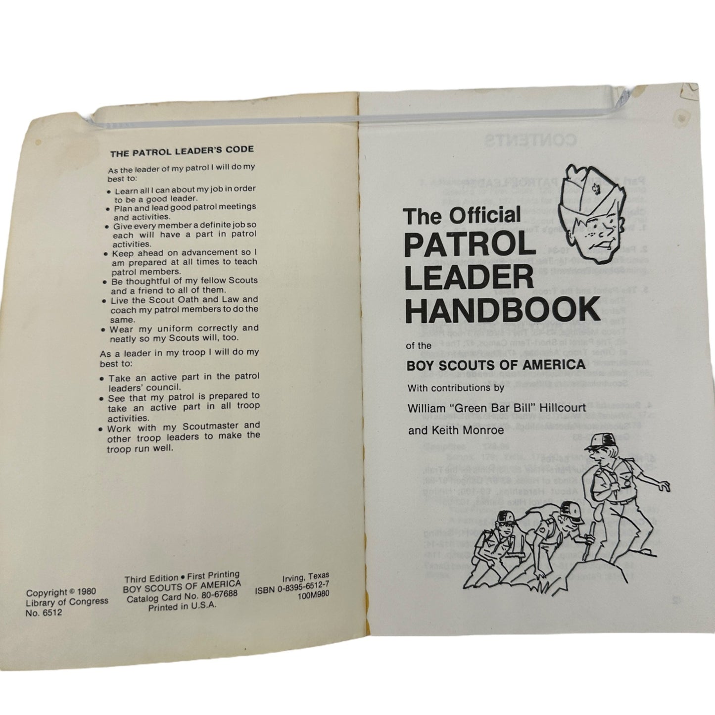 Boy Scouts Of America The Official Patrol Leader Handbook 3rd Ed 1980 Printing