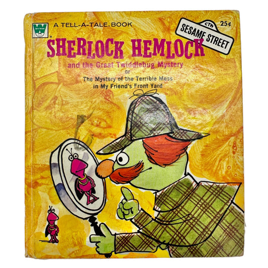 Sesame Street 1972 Sherlock Hemlock The Great Twiddleburg Mystery Hardcover Book