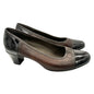 Munro American Pumps Womens 8.5M Brown Patent Leather Toes Heels 2in