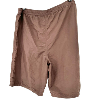 Chadwicks Bermuda Swim Shorts Womens Size 18 Brown Long Polyester Drawstring