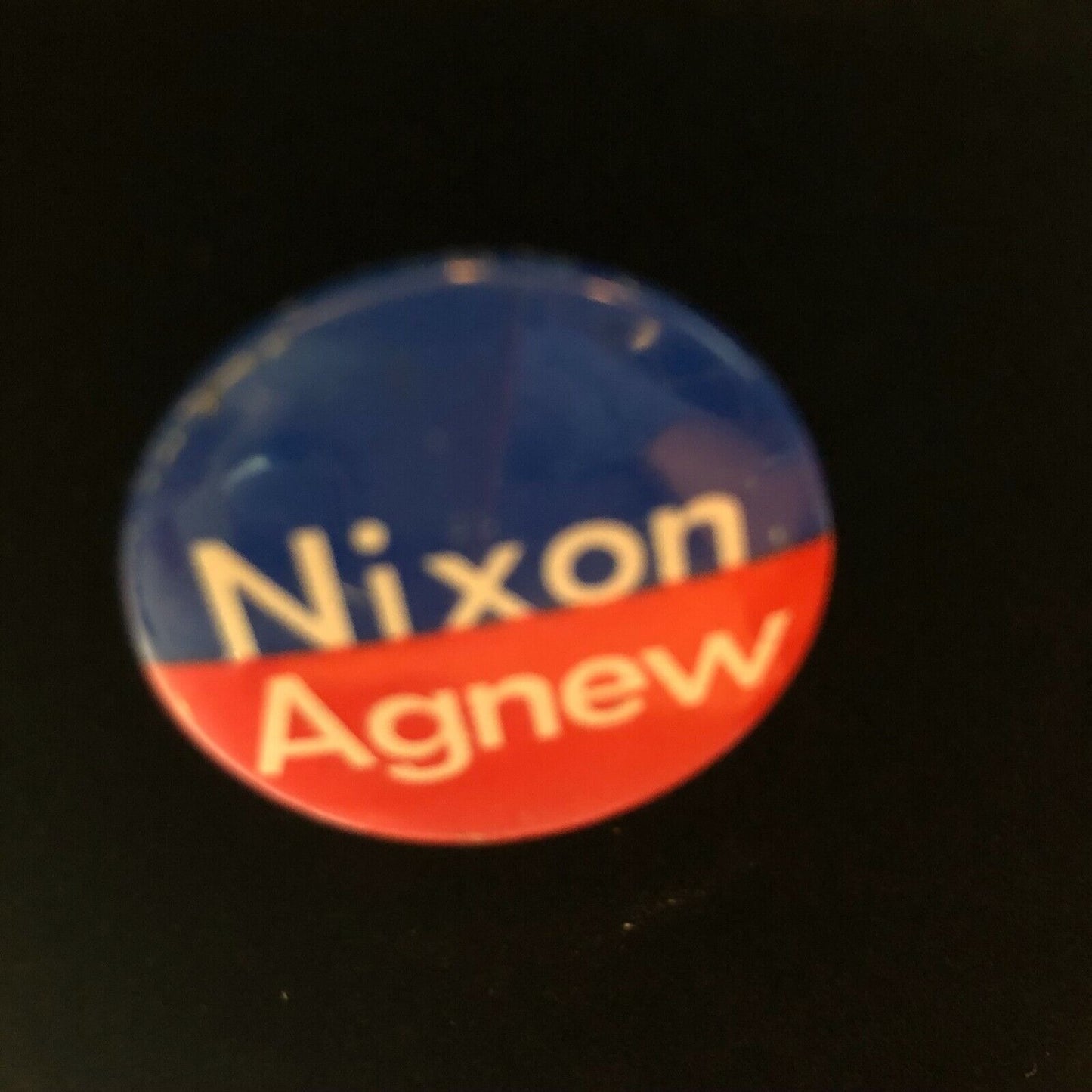 Vintage Nixon Agnew Campaign Pin 1in Red White Blue 1968 Metal