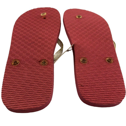 Flip Flops Good Vibes Only Womens XL (11-12) beach pool camping casual NWT