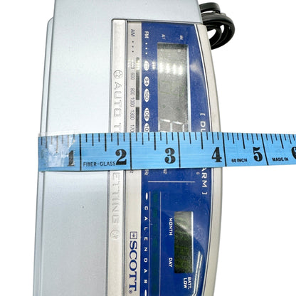 HH Scott Dual Alarm Clock Radio SCR120 FM AM Digital Display Snooze Calendar