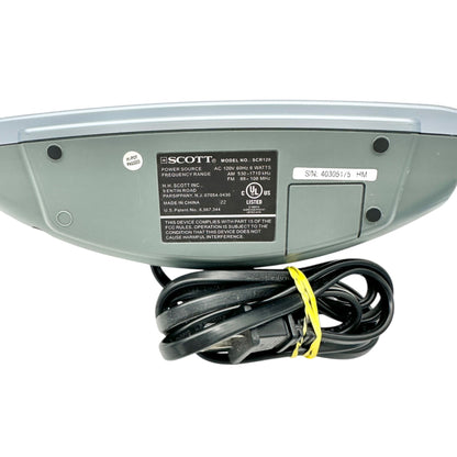 HH Scott Dual Alarm Clock Radio SCR120 FM AM Digital Display Snooze Calendar