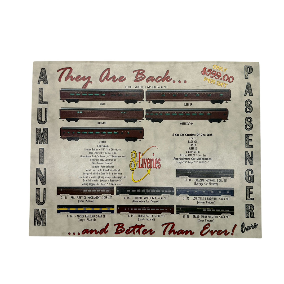 Weaver Models Spring 2008 Catalog Year Of The Jubilee Model Train Collectibles