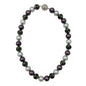 Premier Designs Multicolor Faux Pearl Necklace 14 inch Rhinestone Magnetic Clasp