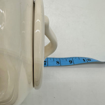 Rae Dunn Artisan Collection MADE WITH LOVE Jar with Lid White Ceramic