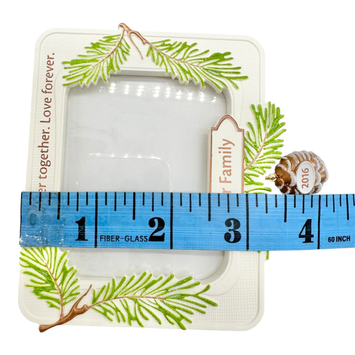 Hallmark Keepsake 2016 Better Together Our Family Christmas Photo Hold Ornament