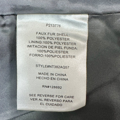 Madden Nyc Faux Fur Cropped Jacket Womens Juniors M (7/9) Black Ultra Soft NEW