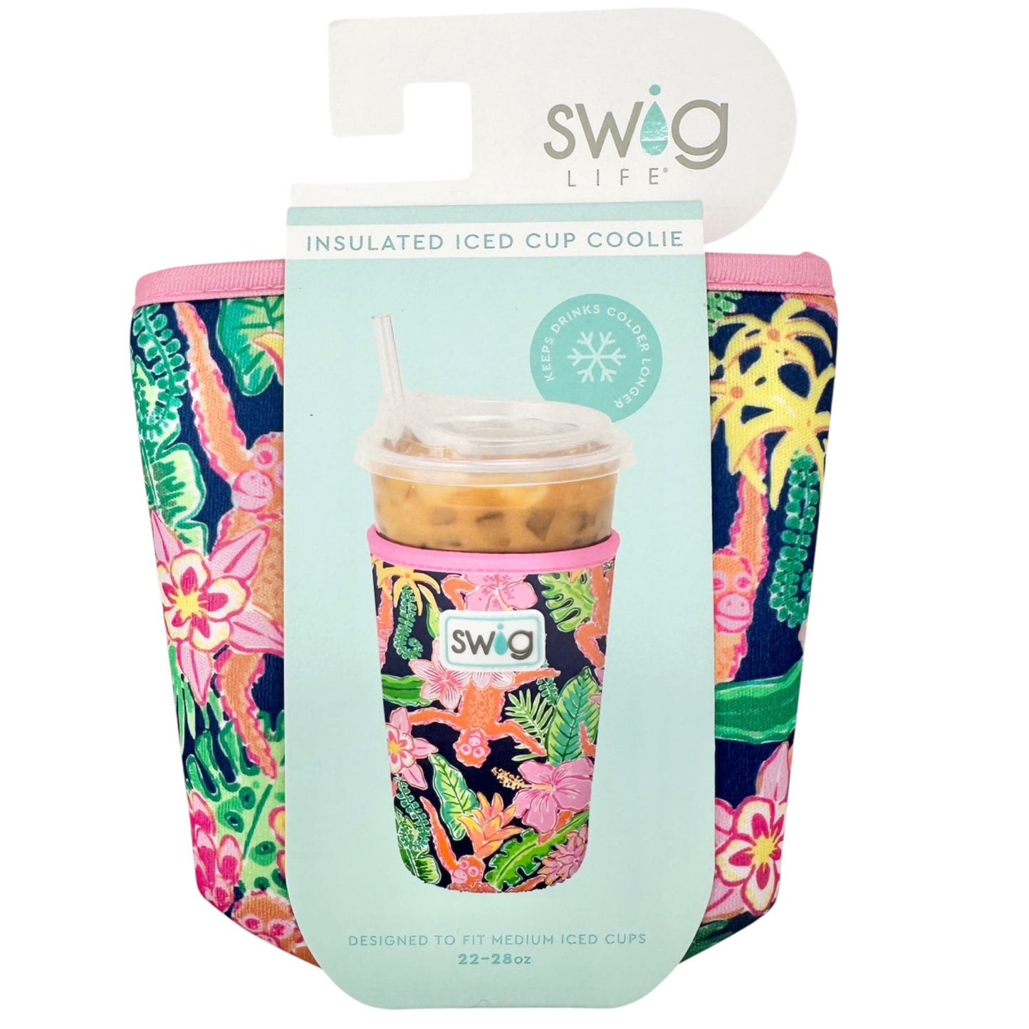 Swig Life Insulated Iced Cup Coolie Jungle Gym For Cold Beverage Cups 22-28 oz