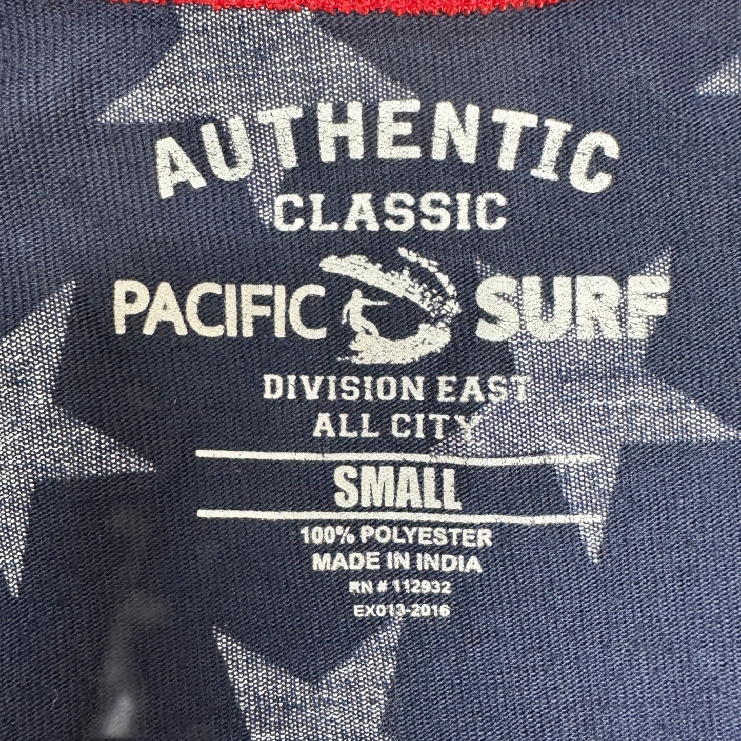 Patriotic American Flag Tank Top Mens Small Stars Stripes Pacific Surf Polyester