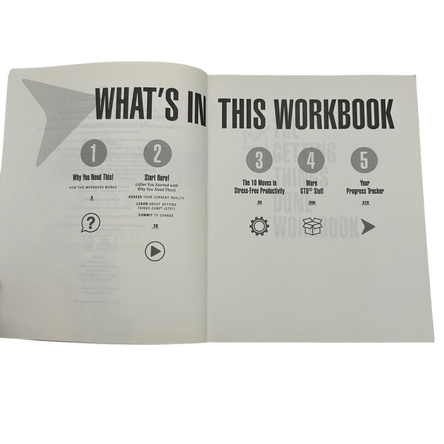 The Getting Things Done Workbook:10 Moves Stress Free Productivity Allen, David