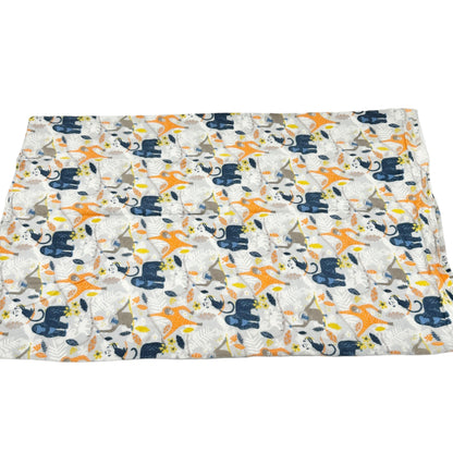 Fleece Pillowcase Jungle Animals Soft Cozy Warm Vibrant Colors Monkeys