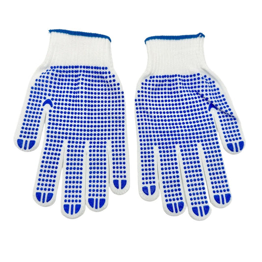 Two Pairs of White and Blue Grip Gloves Brand New Never Worn