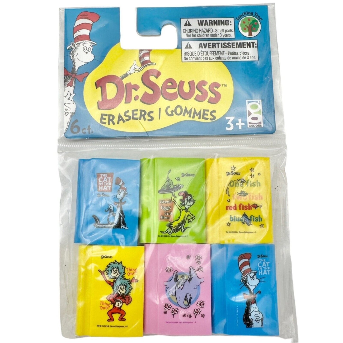 Dr. Seuss Headband Deluxe Bow Tie Erasers Age 4+ NEW