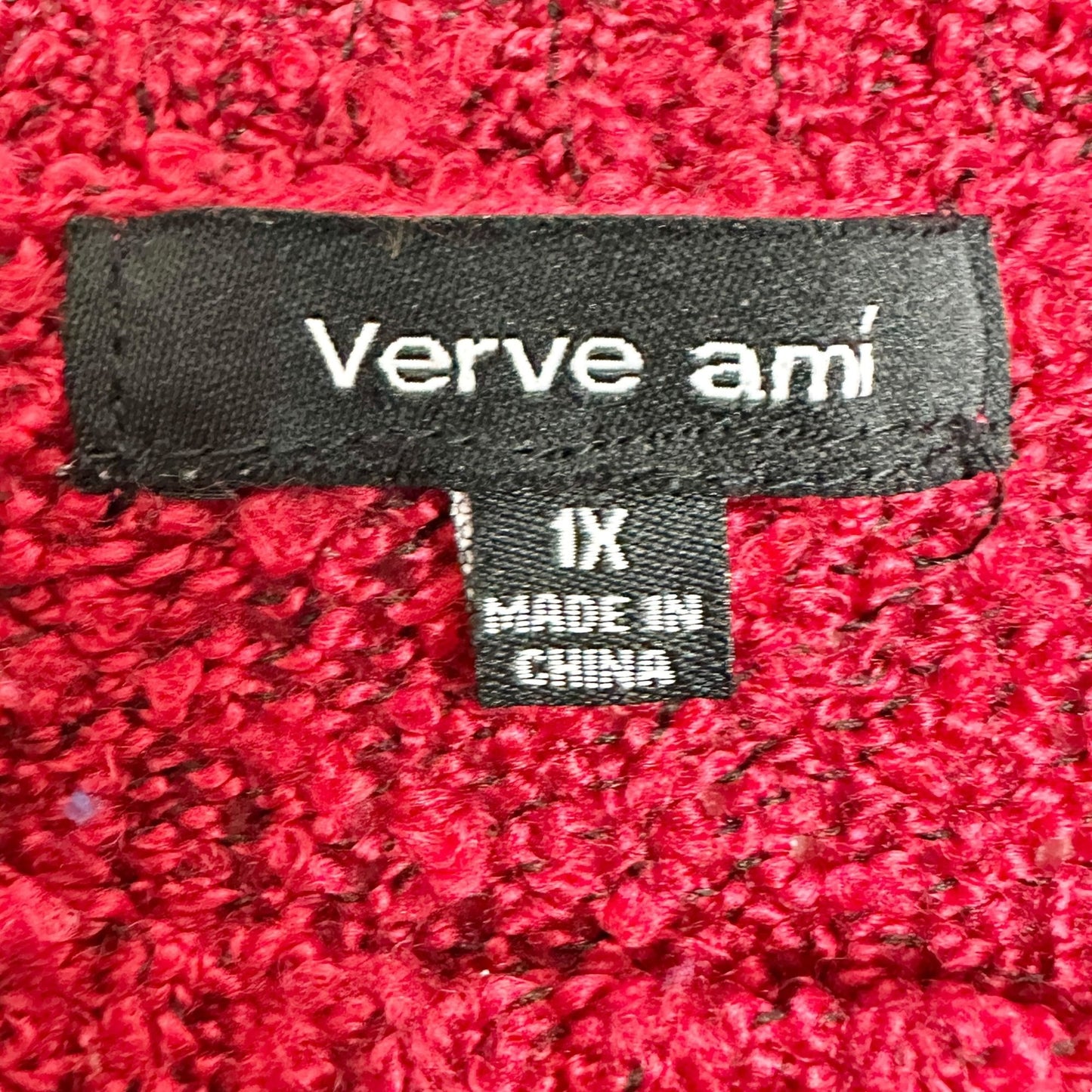 Verve Ami Sweater Womens 1X Christmas Red Christmas Naughty Nice I Tried