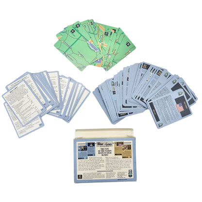 Blue Vs Gray Civil War Card Game North Deck USA Complete Enigma Cards